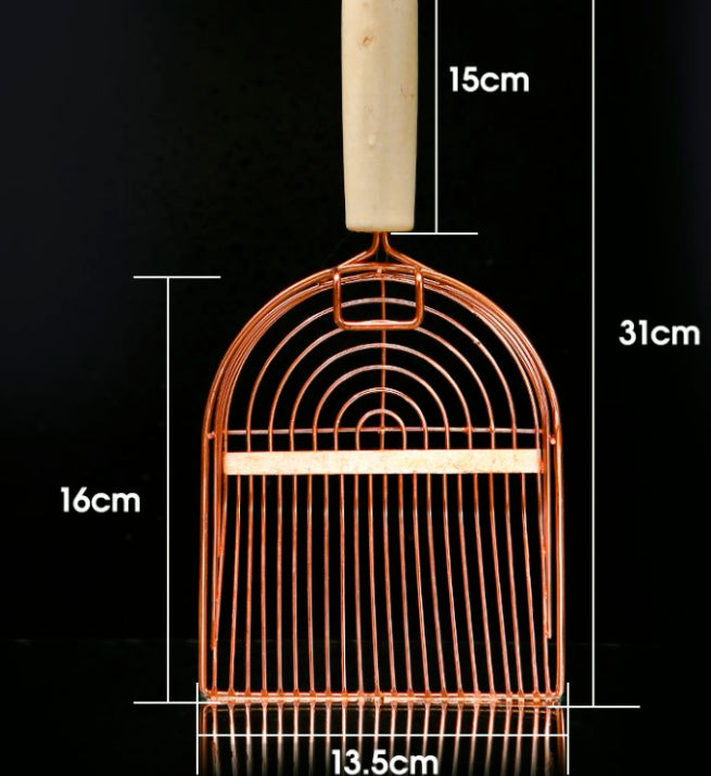 Litière de chat rose pelle or-1 pièce