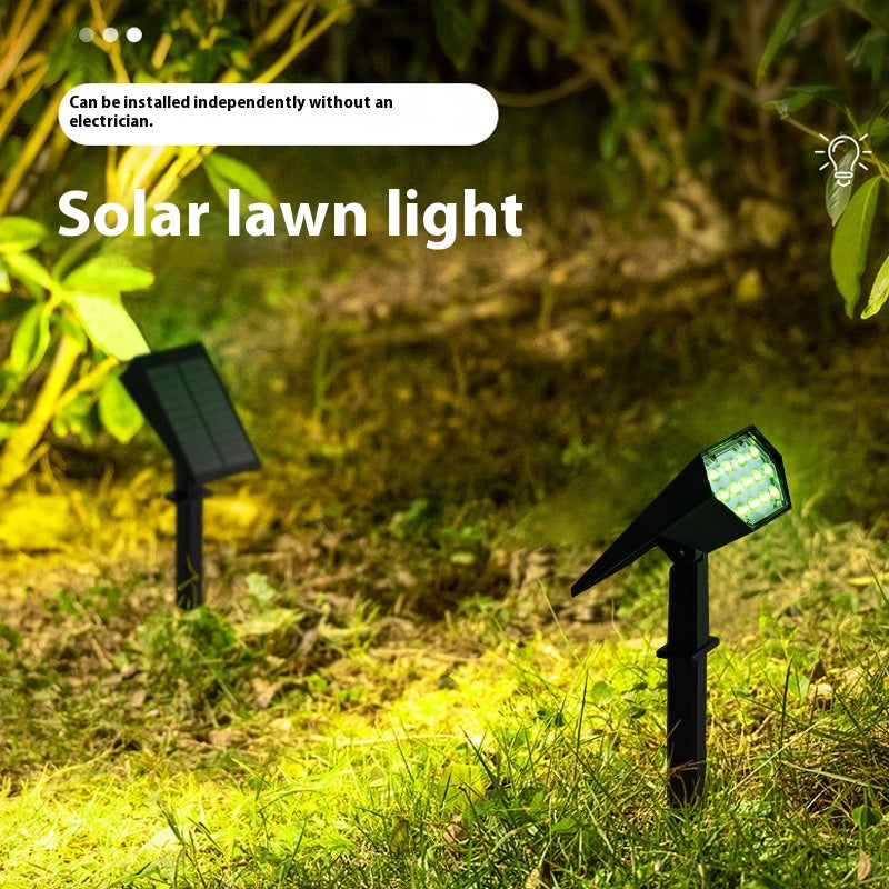 Lampe de jardin solaire de lumière de couleur extérieure