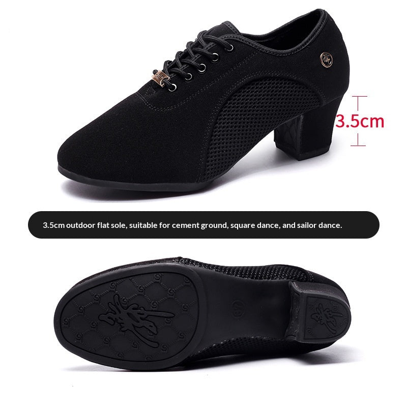 Mesh Oxford Cloth Chaussures professionnelles de danse latine pour l'été