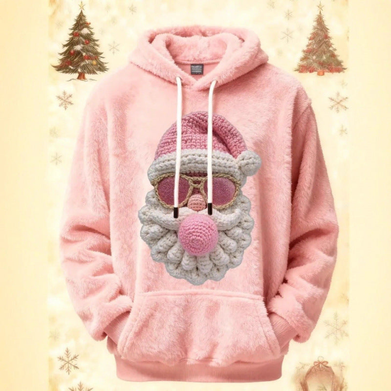 Sweatshirt à capuche à capuche de Noël imprimé numérique 3D