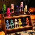 30PCS 3D Imprimé Mini Squelette Décorations Articulées Halloween Party Desk Décor
