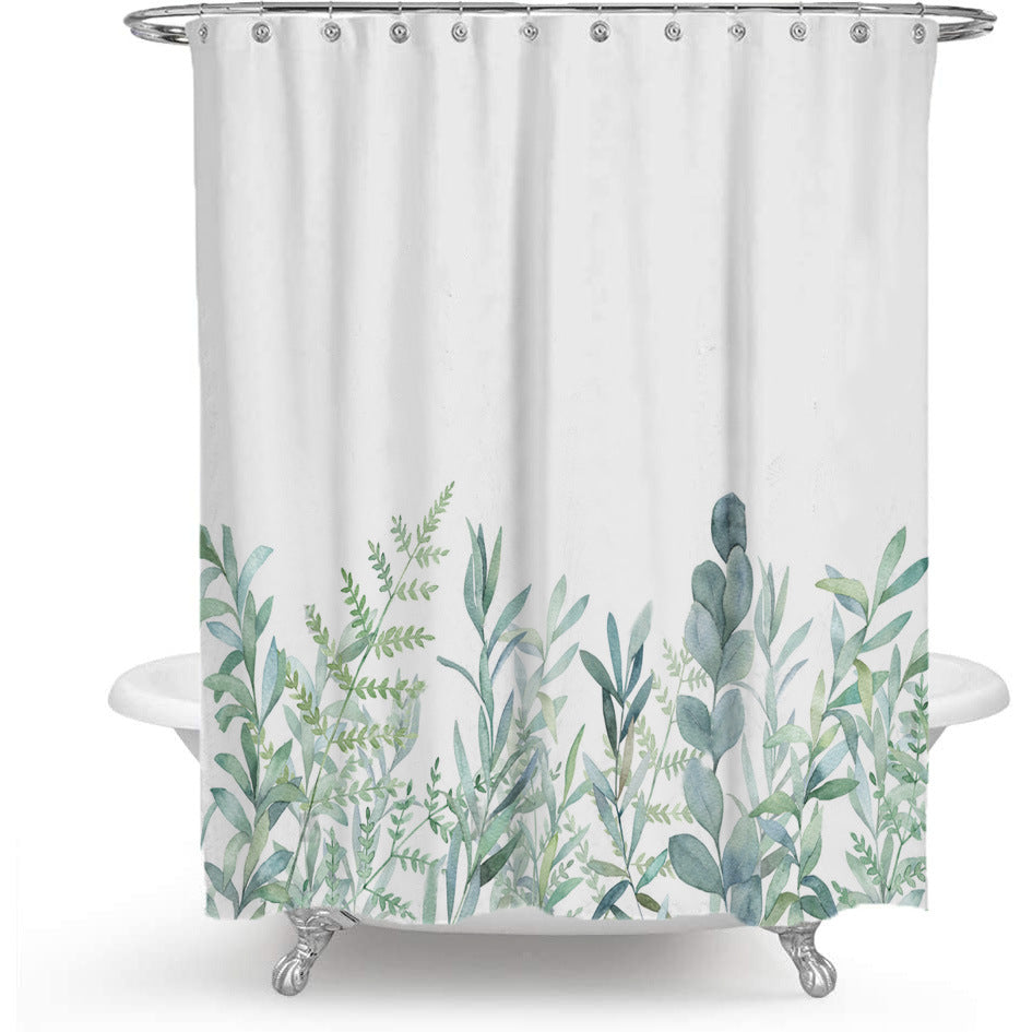 Couleur Floral plante douche rideau salle de bain rideau polyester