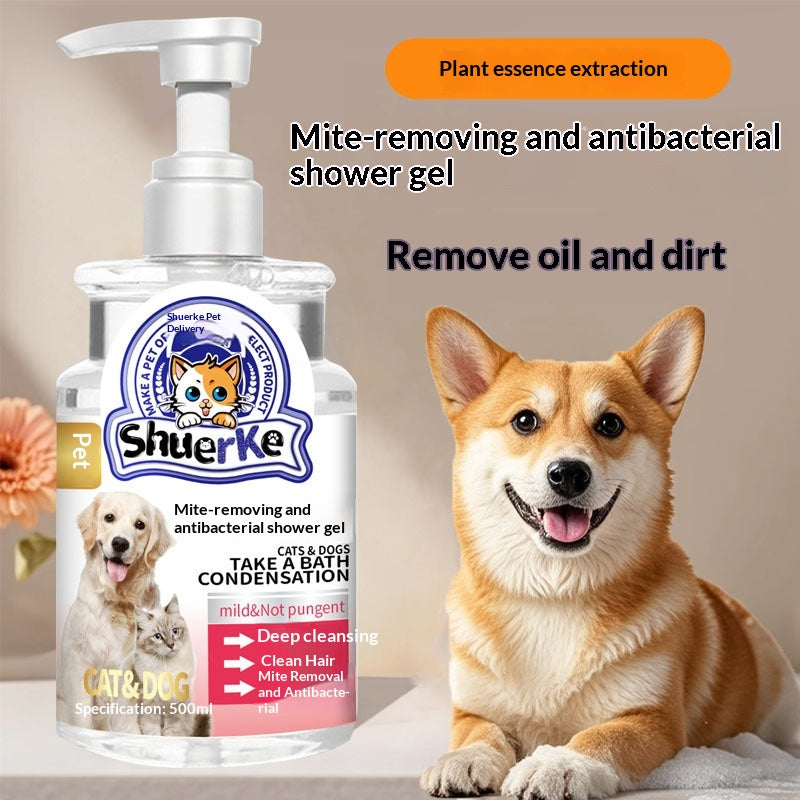Antibacterial and Deodorizing Pet Shampoo for Cats and Dogs