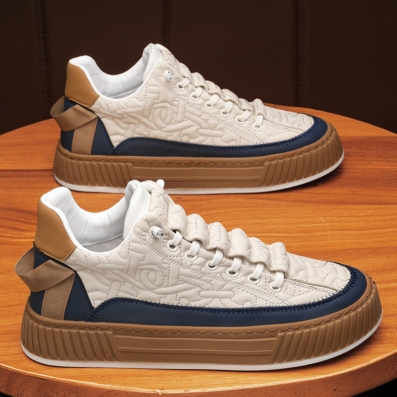 Chaussures de plateau tendance et polyvalent pour hommes