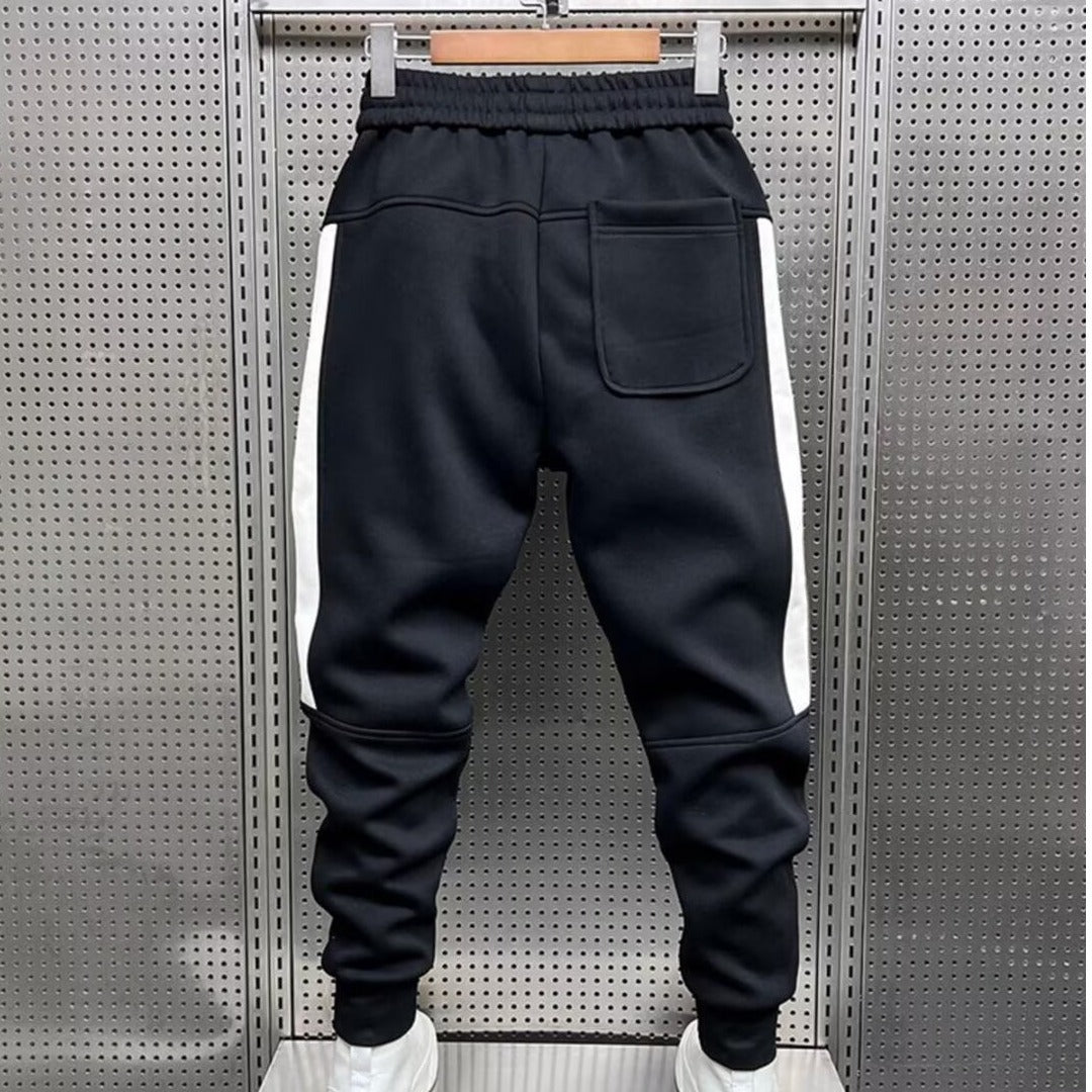 Pantalons de jogging occasionnels avec des cuffsversatile élastiques et en pente