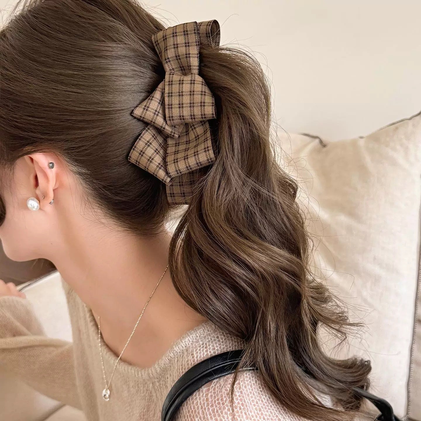 Élégant Sophisticé style Bun Ponytail Clip pour le dos de la tête
