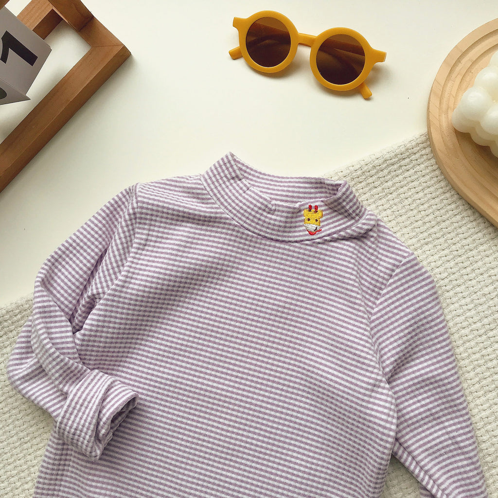 Chemise de bas pour enfants Semi-base Rainbow Candy Couleur