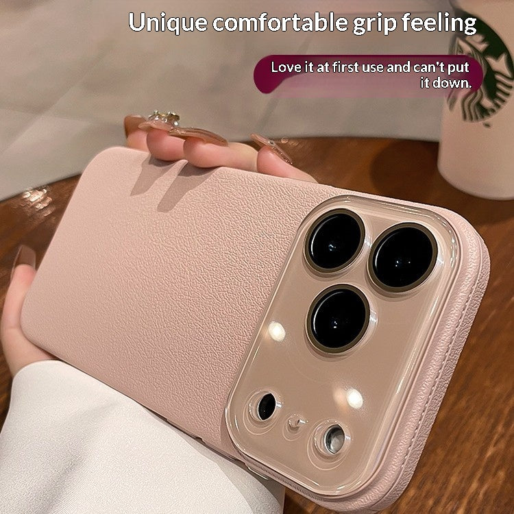 Étui de téléphone tout compris résistant aux éclaboussures avec finition lychee
