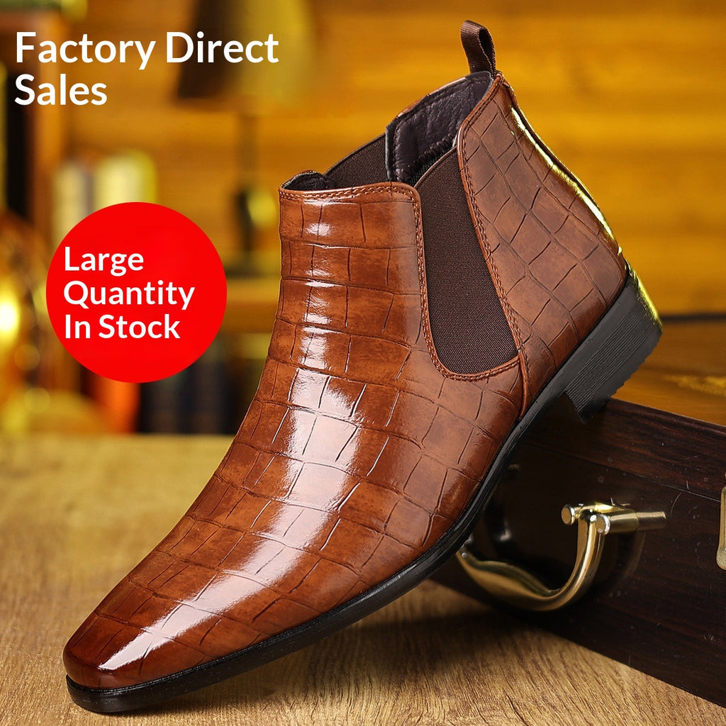 Chaussures en cuir élégantes haut de gamme pour hommes