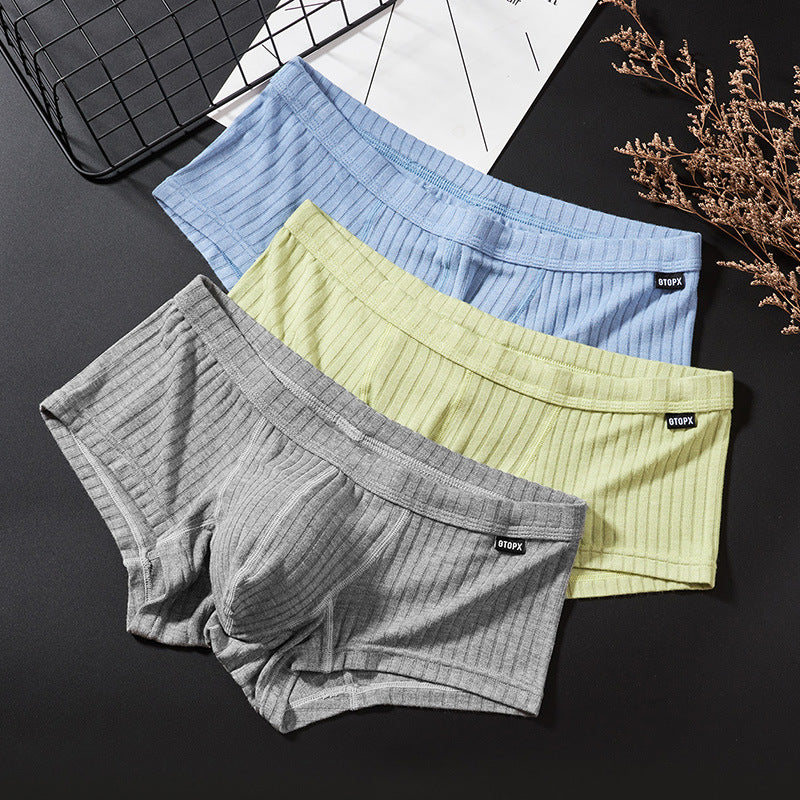 Homme faible taille Un seul calque U convex Boxer Short sport respirant