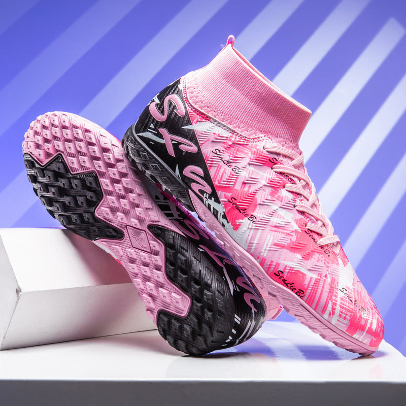 Chaussures de football haut de gamme pour adolescents et enfants
