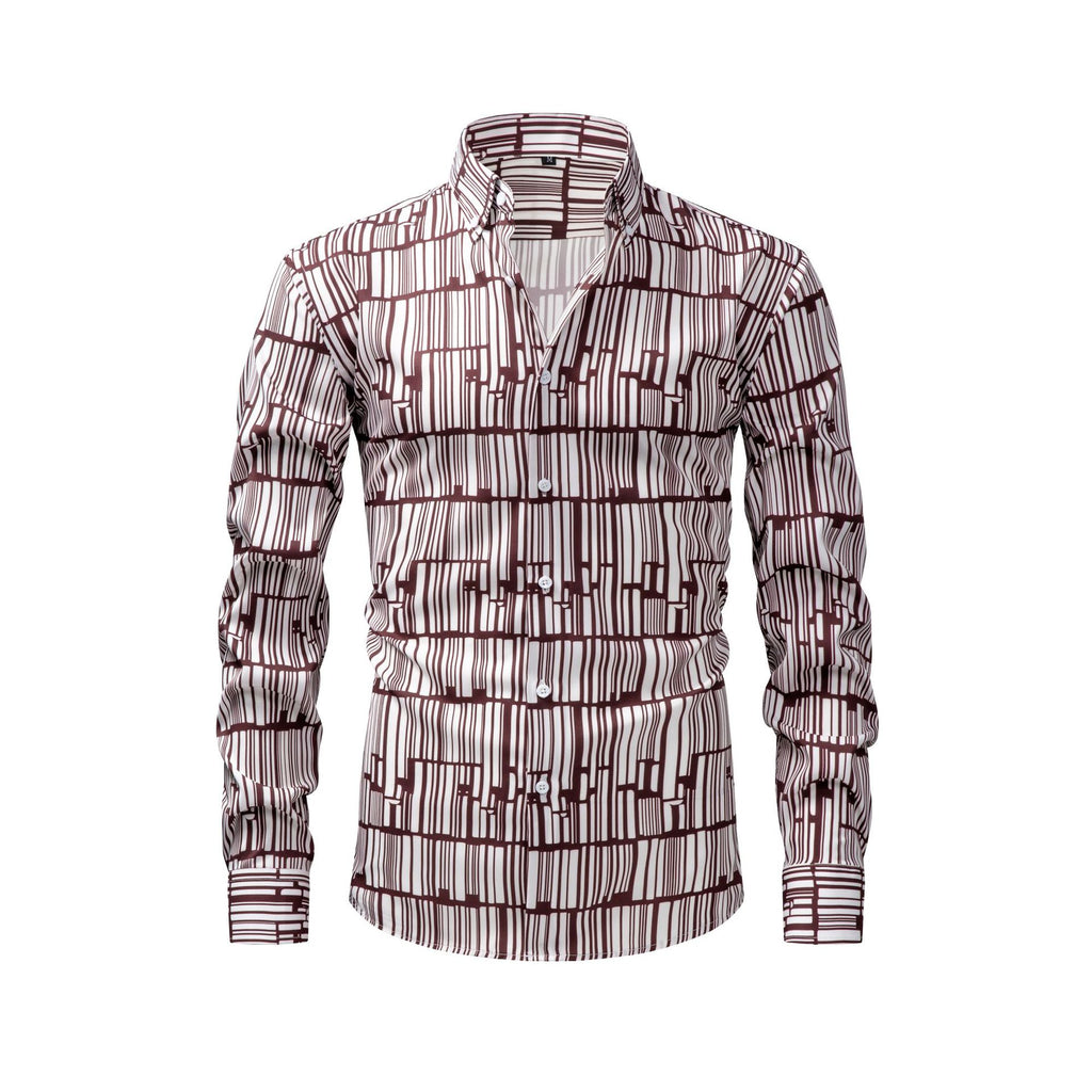 T-shirt pour homme à manches longues imprimé numérique à quatre voies Jiana