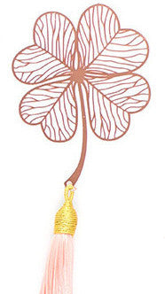 Motif de papier créatif en métal Plaqué creux Feuille d'érable Tassel Apricot Feuille Signet