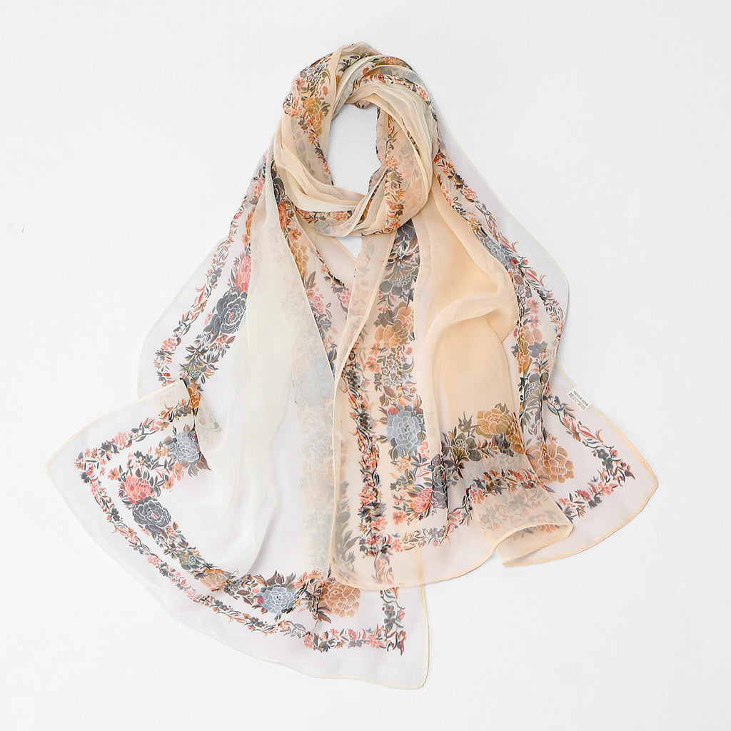Floral Elegant Versatile Femmes Châle extérieur mode