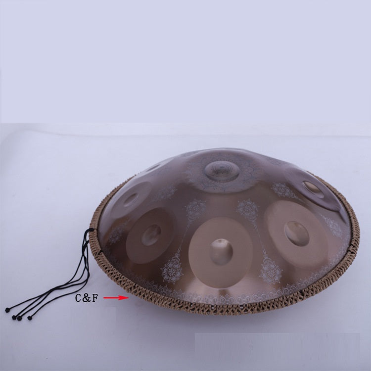 Mandala Version gravée Hand Disc Drum Instrument de musique