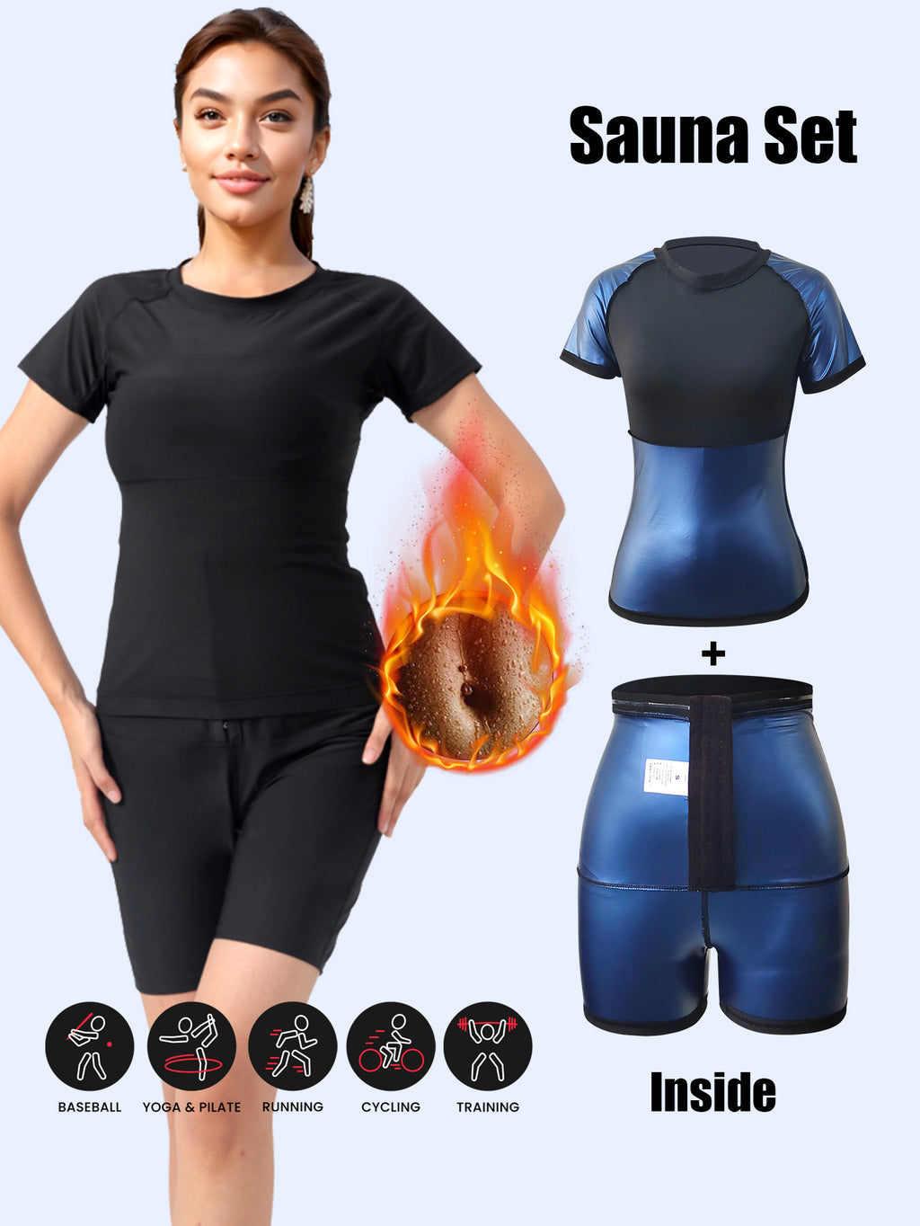 Chemise Sauna et shorts pour femmes
