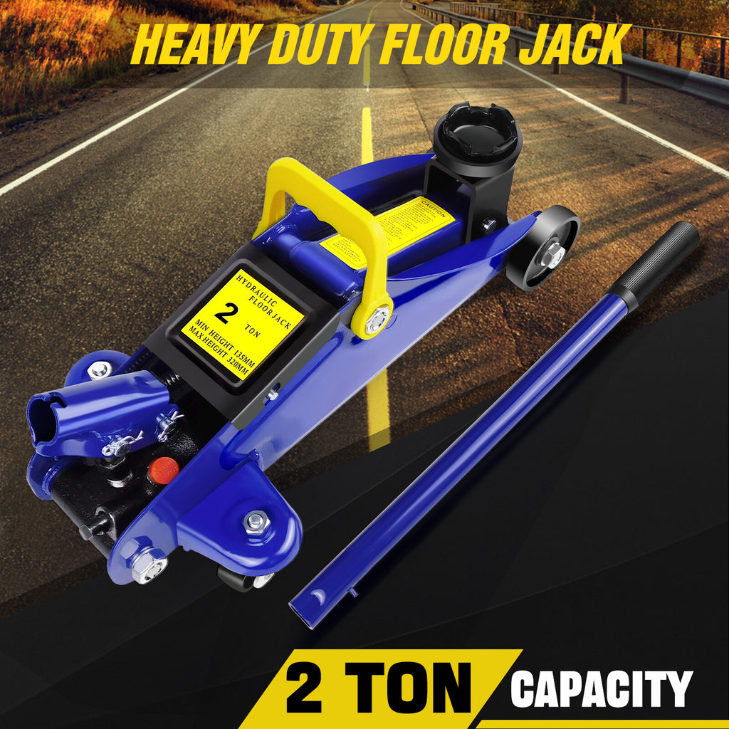 Chariot Jack 2 Tonnes Low Profile Hydraulic Floor Lifting Car Van Garage Nouveau