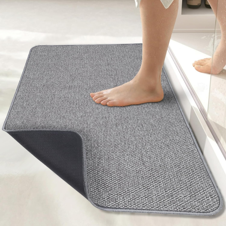 Mat de bain,Ultra Rugs de salle de bain minces,Rubber Rags pour salle de bain,Pas de Rugs de bain glissant,Quick Dr