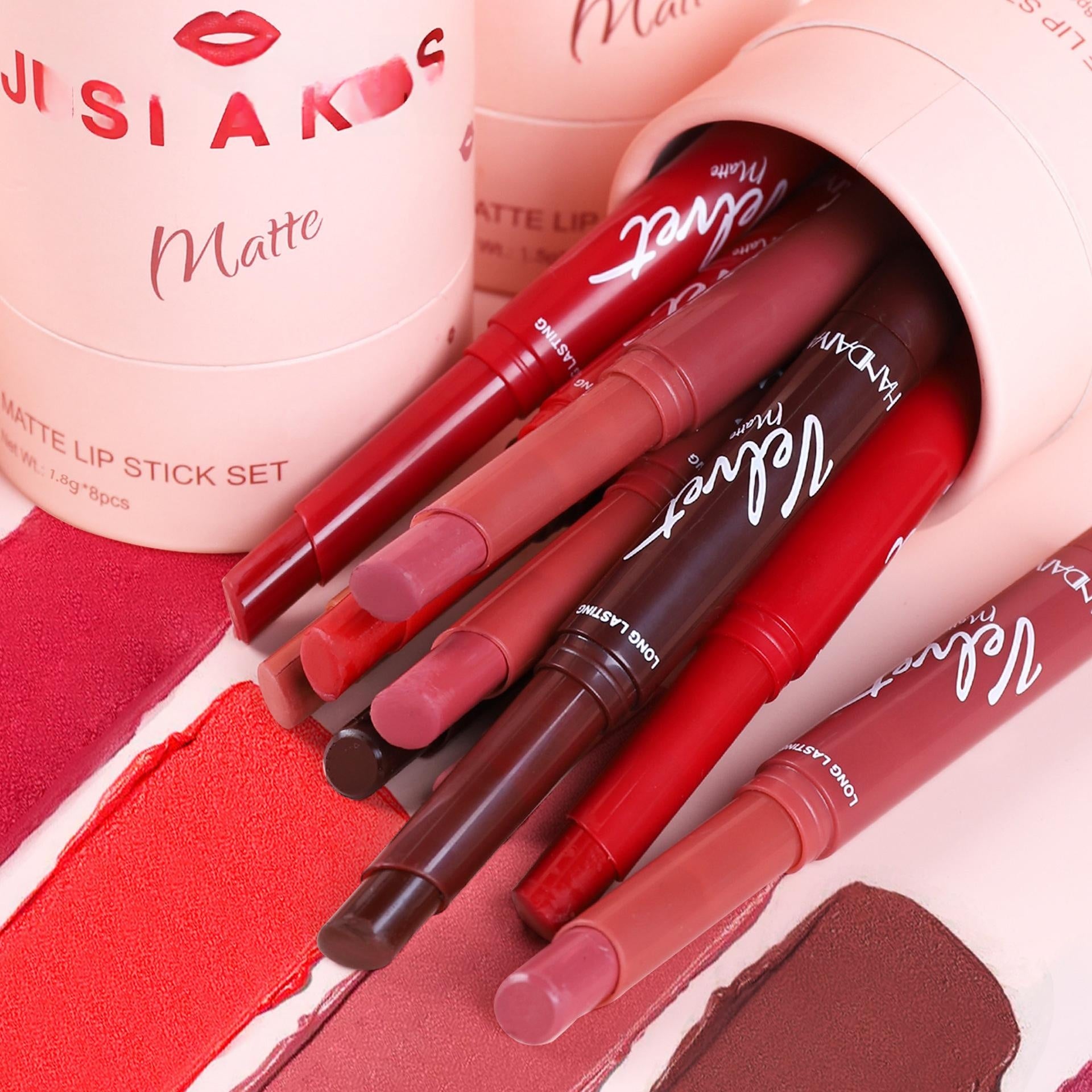 Ensemble de tubes de rouge à lèvres Matte