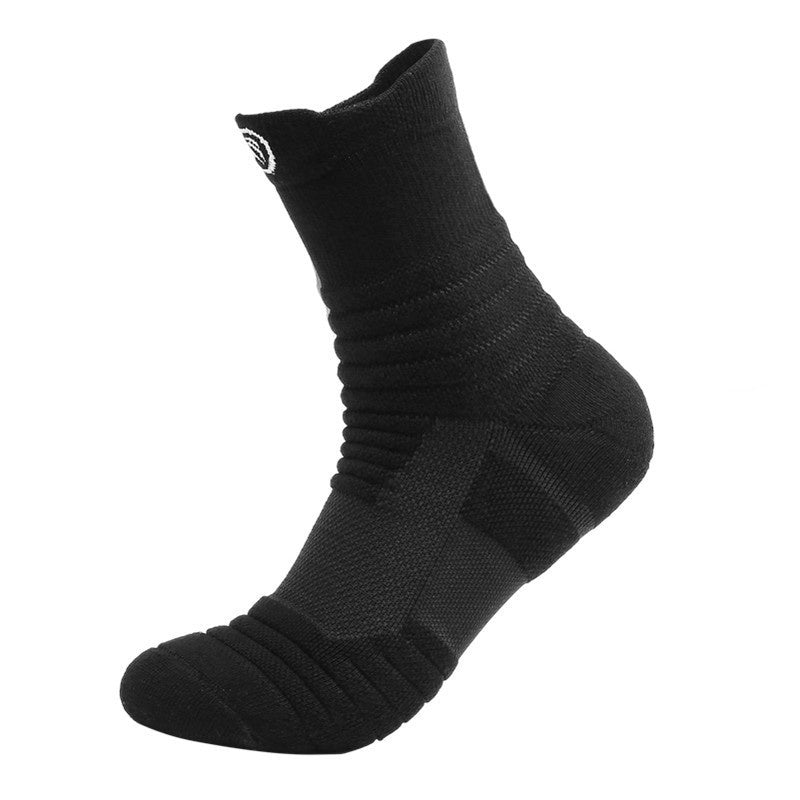 Chaussettes de course Basketball pour hommes Bas Bas de serviette épaisse Bas de Terry-loop Hosiery