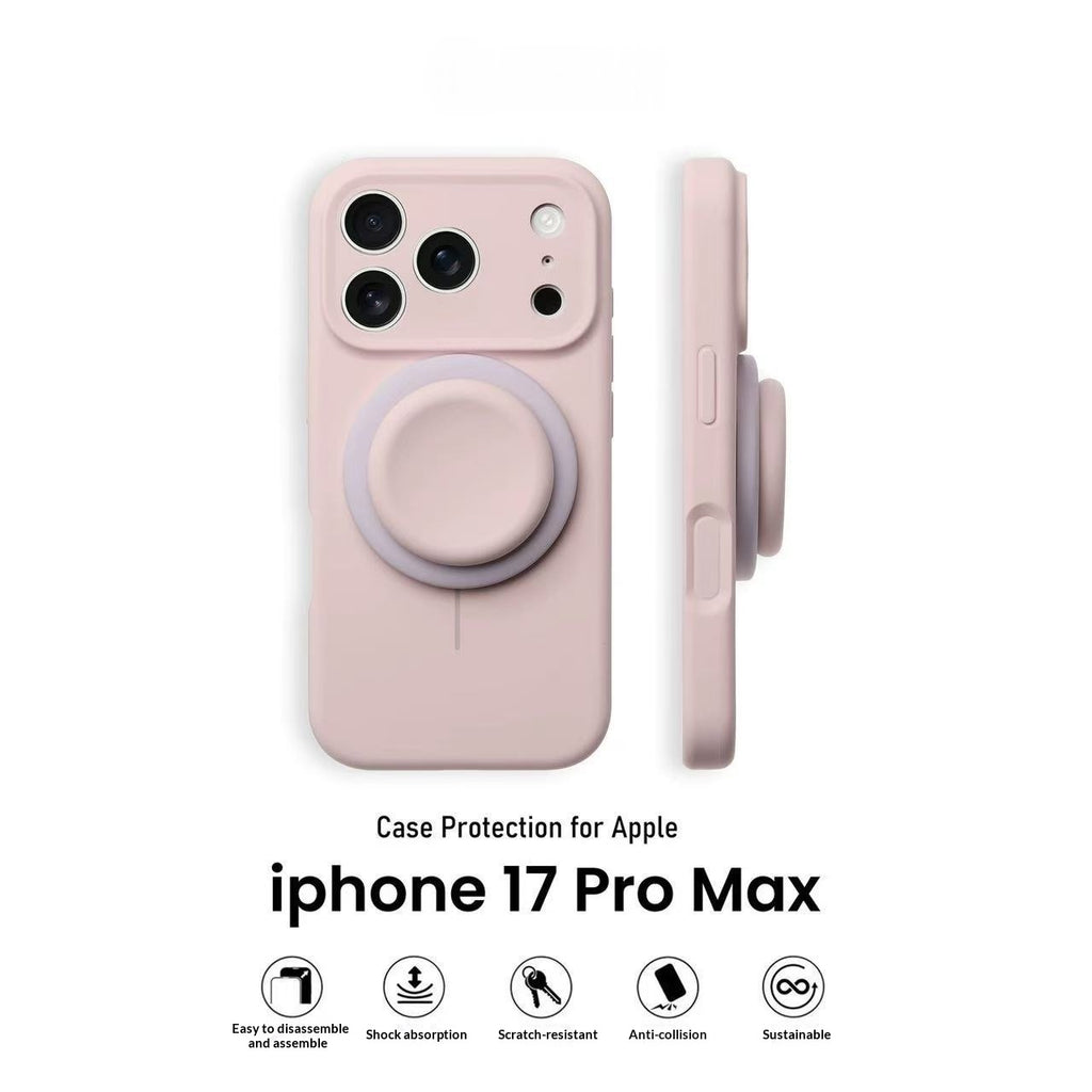 Light Blue Liquid Precise-Hole Magnetic Suction Holder Boîtier de téléphone compatible