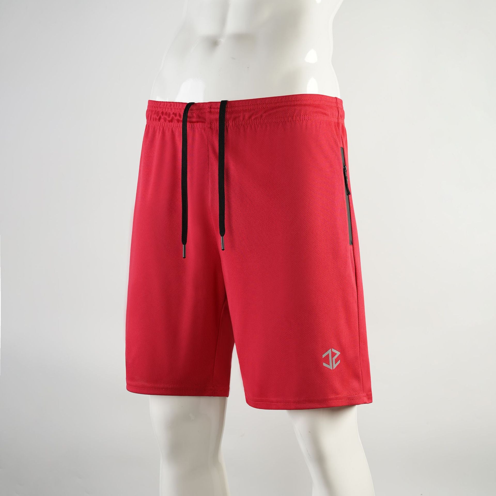 Short homme Mode Casual Séchage rapide Entraînement extérieur Poche à fermeture éclair à cinq points