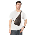 Sac d'épaule Cowhide pour hommes
