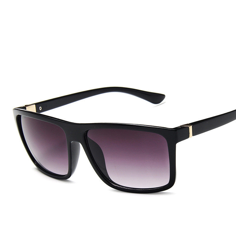 Lunettes de soleil carrées pour hommes de style Large Frame