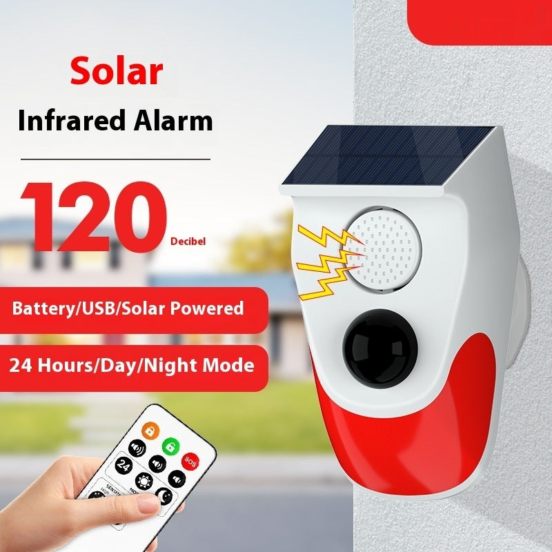 Avertisseur d'alarme solaire infrarouge Animal Drive