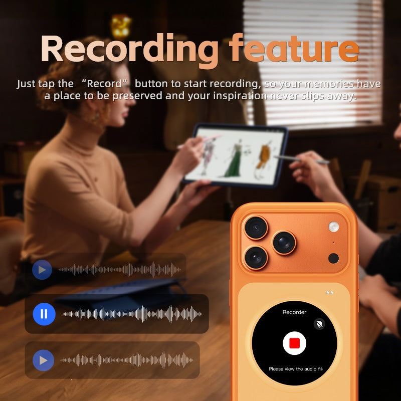 Clapet de téléphone de casting HD à écran rond