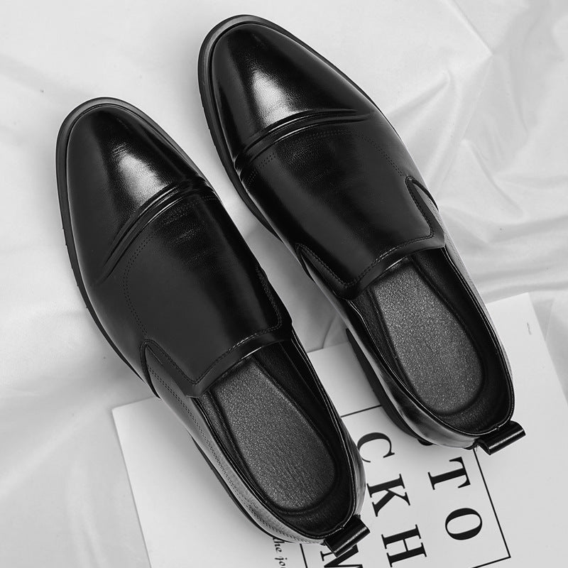 Chaussures en cuir vintage pour hommes plus taille