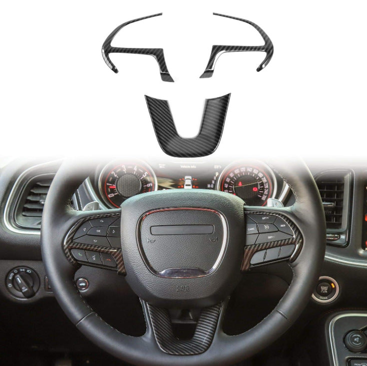 Convient pour Challenger Horse Modification Steering Wheel Sequins Décoration