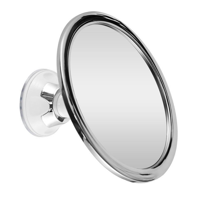 Miroir anti-fog salle de bains avec aspiration rotative à 360 degrés Cu couleur argent