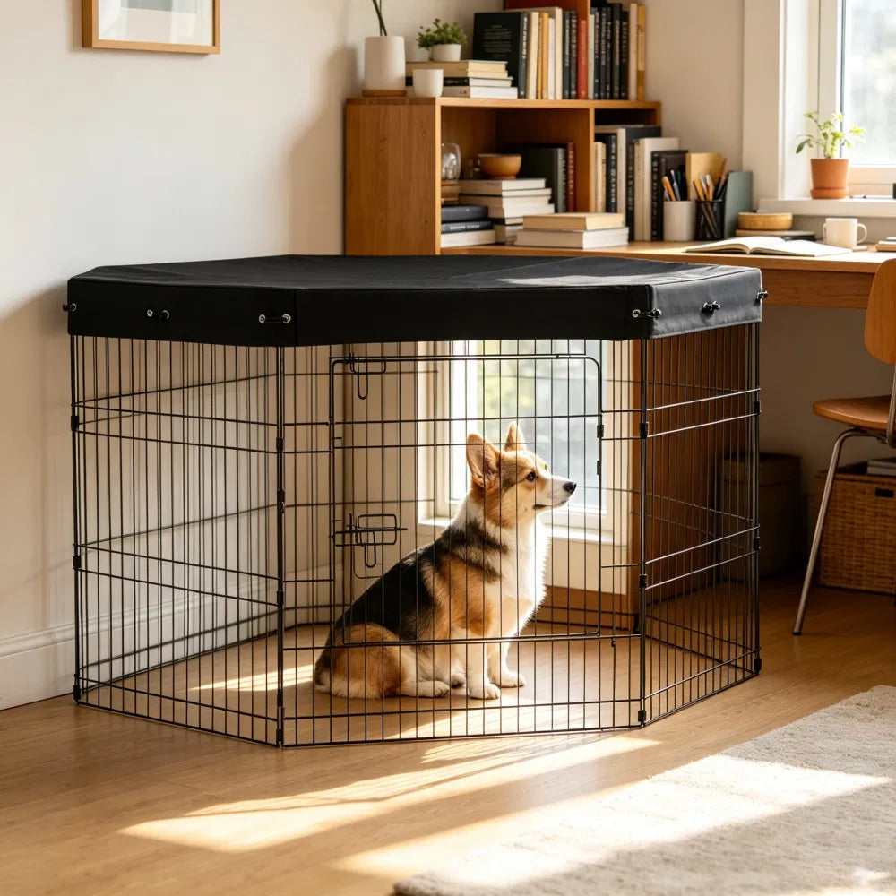 Maison de chien avec facile à nettoyer et espace-sauvegard pour l'extérieur