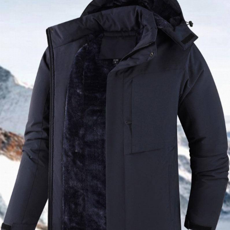 Veste coupe-vent et veste en coque dure doublée de polaire pour hommes
