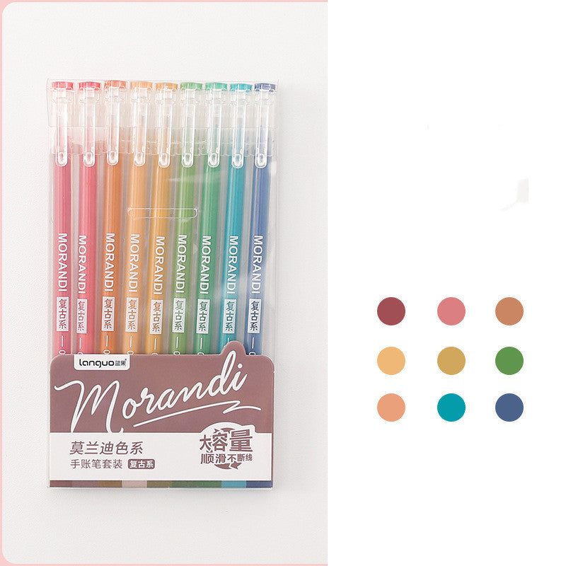 Retro Hand Account Set Student Notes Cute Girl Japonaise Couleur Gel Pen