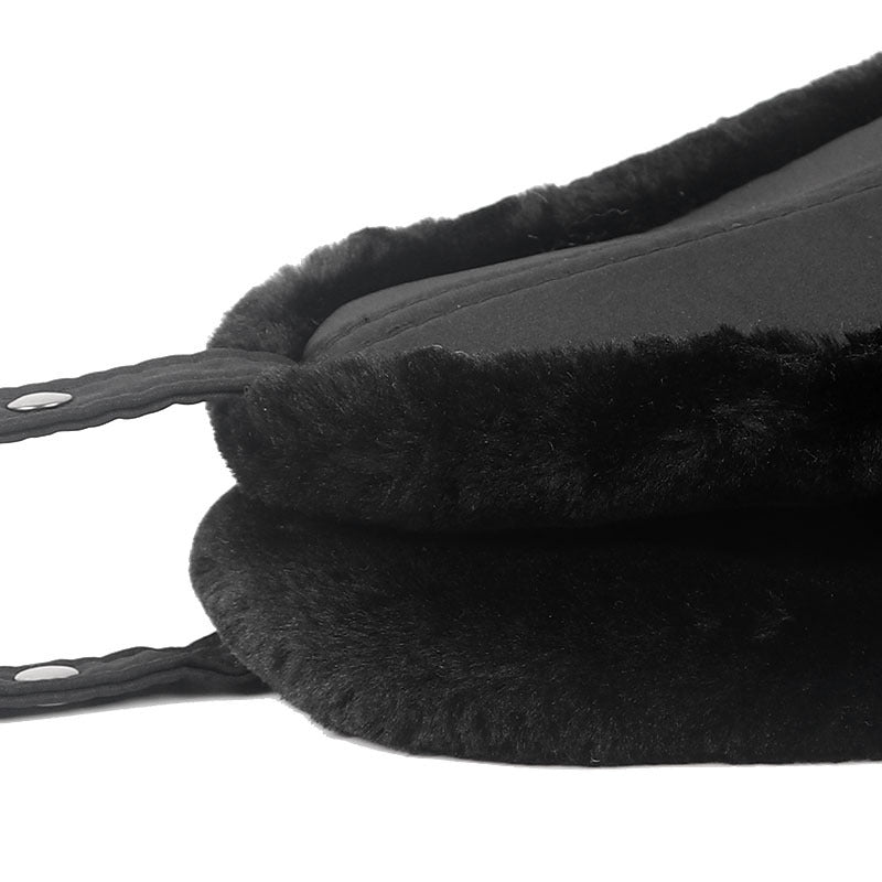 Plus Velvet épais chaud et coupe-vent Lei Feng Hat protection oreille noire