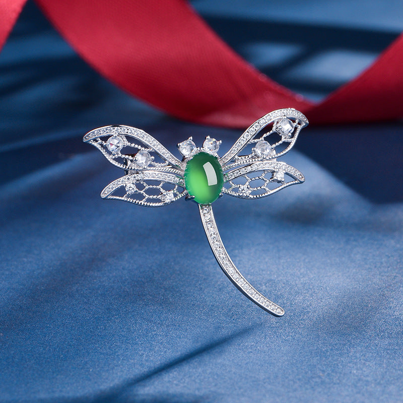 S925 Broche de libellule en argent sterling