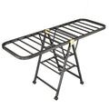 1.5-mètre Premium Noir - Séchage d'air à trois couchesRack de pliage Balcon domestique Mov