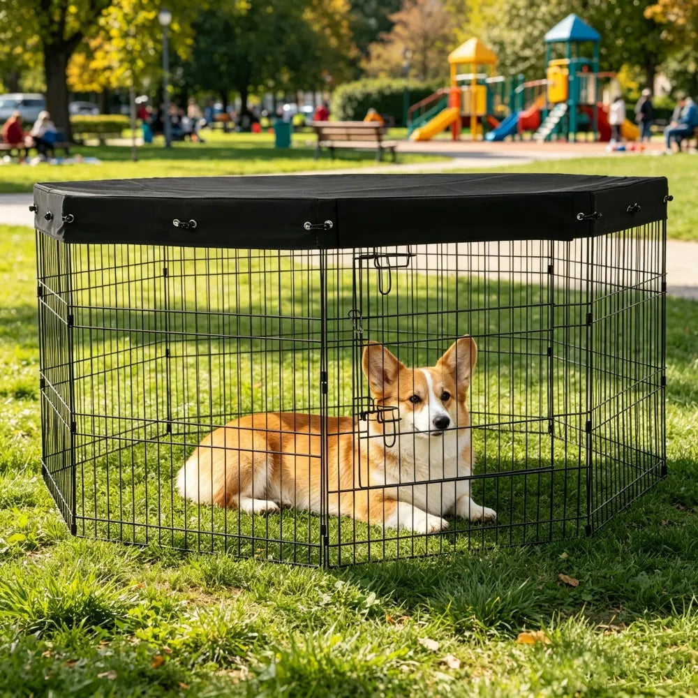 Maison de chien avec facile à nettoyer et espace-sauvegard pour l'extérieur