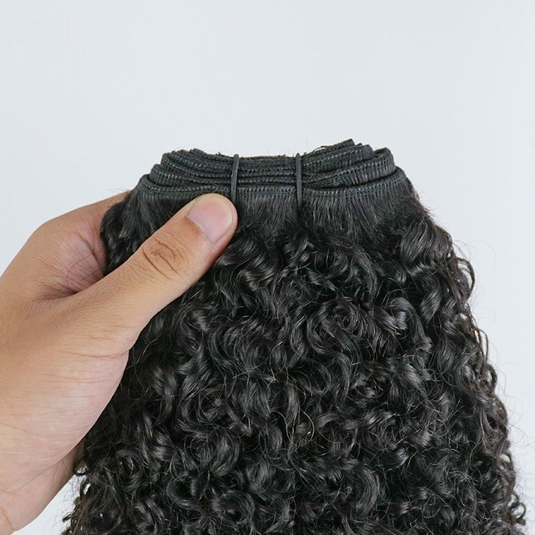 Brosse de cheveux humains bouclés de 4mm