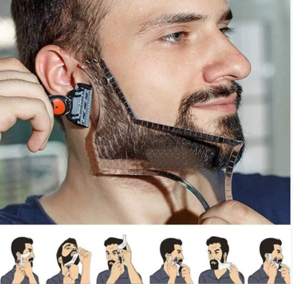 Peigne de modèle de stylage de la barbe et de la moustache