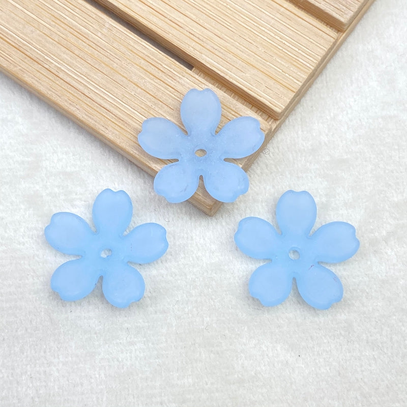 Perles 5-Petal Acrylique Matte