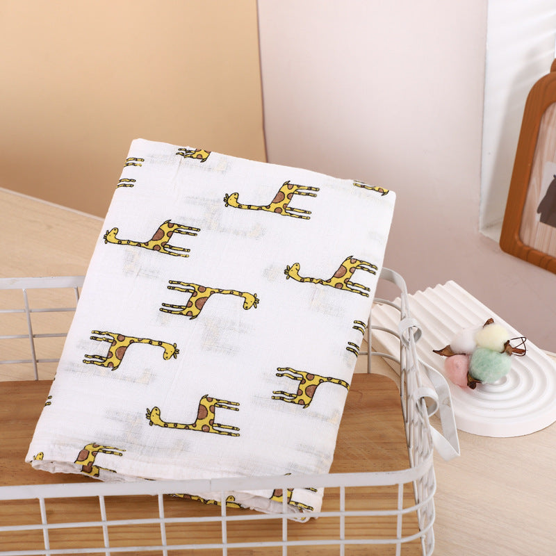 Double couche Gauze Gro-bag Muslin Nouveau-né Serviette de swap