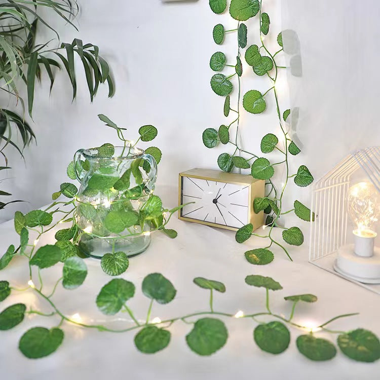 Rattan Chaîne d'éclairage extérieur Cour ornementale Feston lampe