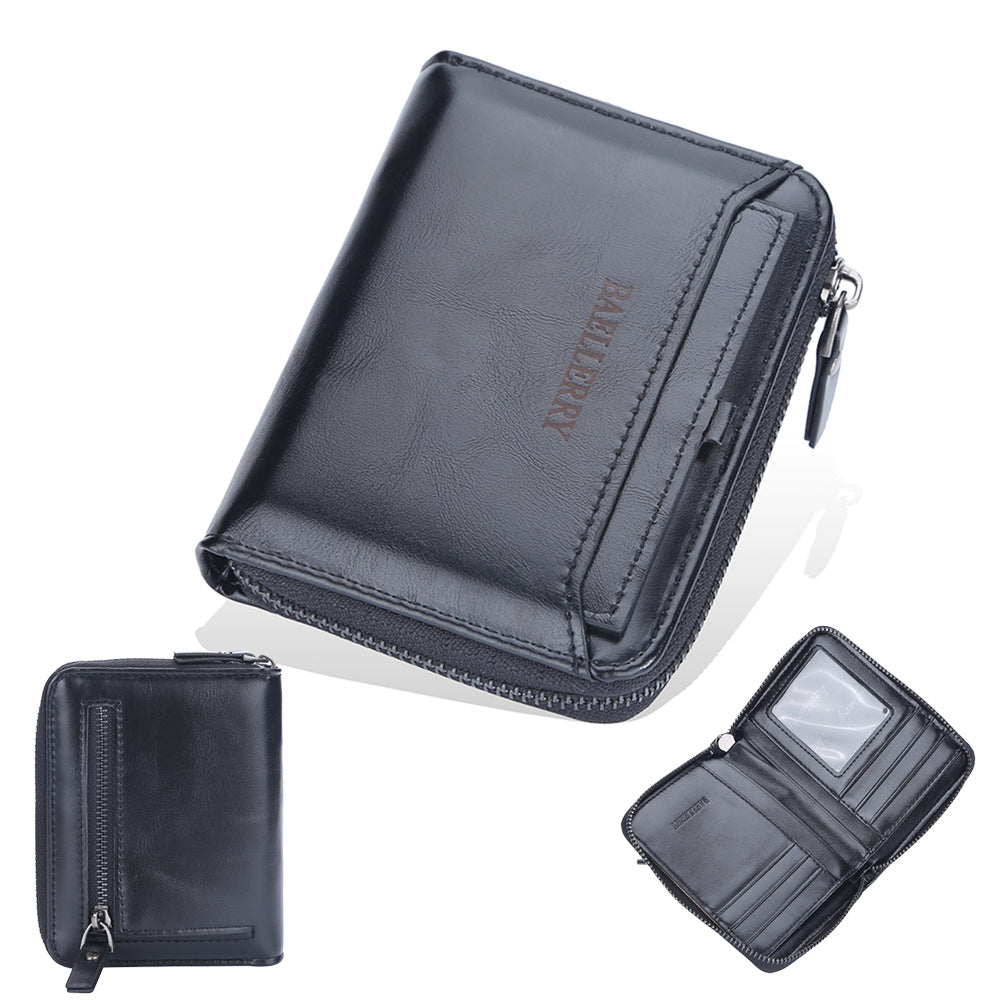 Business Retro Multi Card Slots Portefeuille Hommes