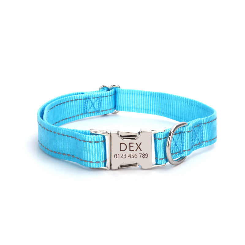 Reflective Nylon Rope Dog Collar