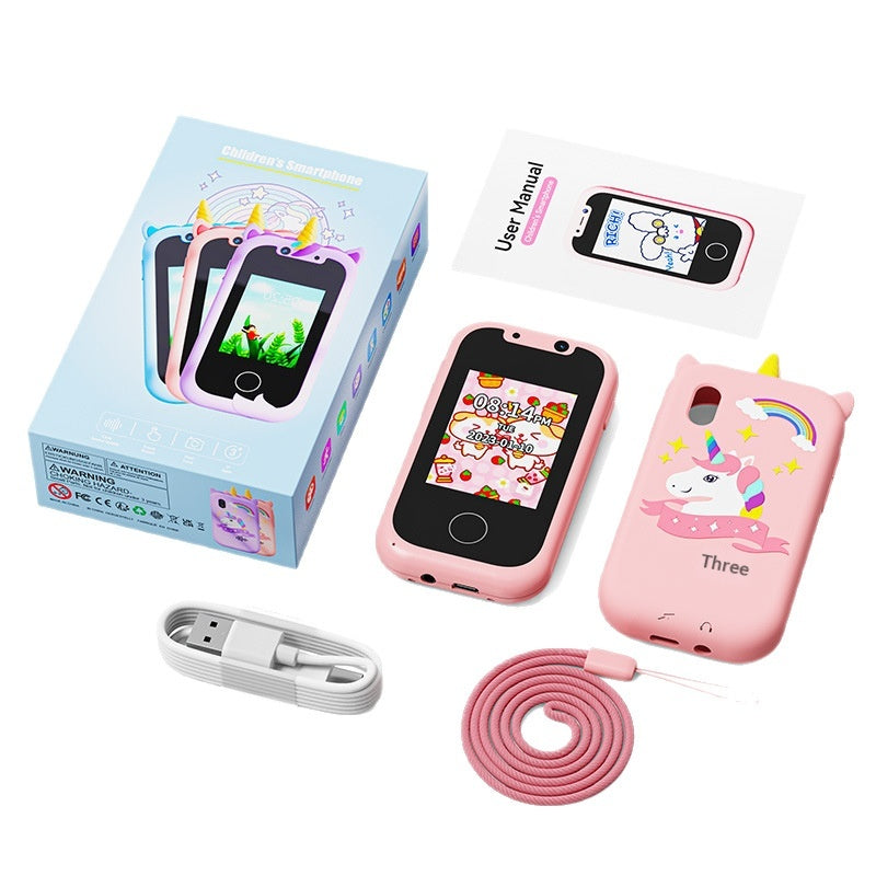 Téléphone à écran tactile double caméra pour les enfants pour l'éducation précoce