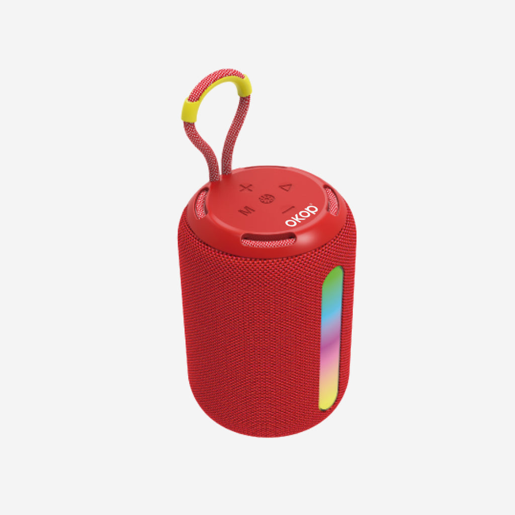 KP-599 Vente haut-parleur Bluetooth extérieur portable avec lumières LED subwoofer et lecteur de cartes