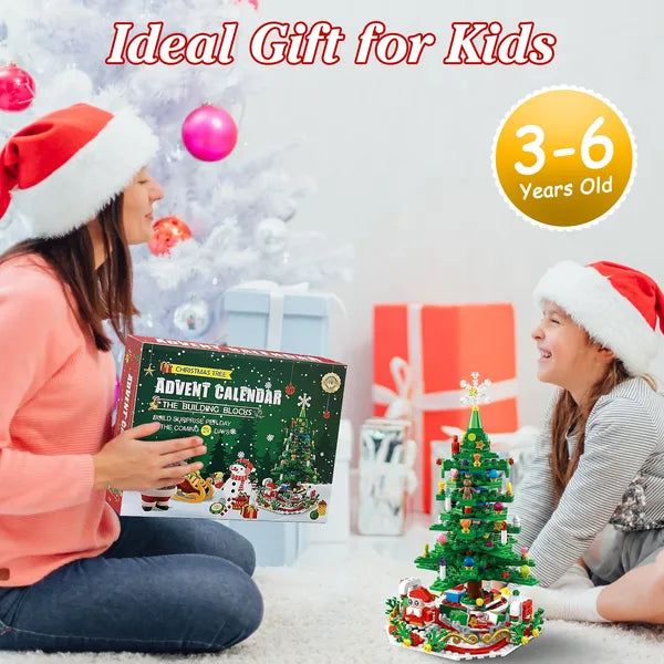 Christmas Tree Building Toy - 701 Pcs with 24-Day Calendar